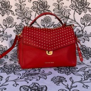 Michael Kors Studded Leather Satchel